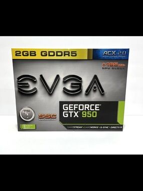 EVGA NVIDIA GeForce GTX 950 SSC 2GB GDDR5 Graphics Gaming Card GPU ACX 2.0+